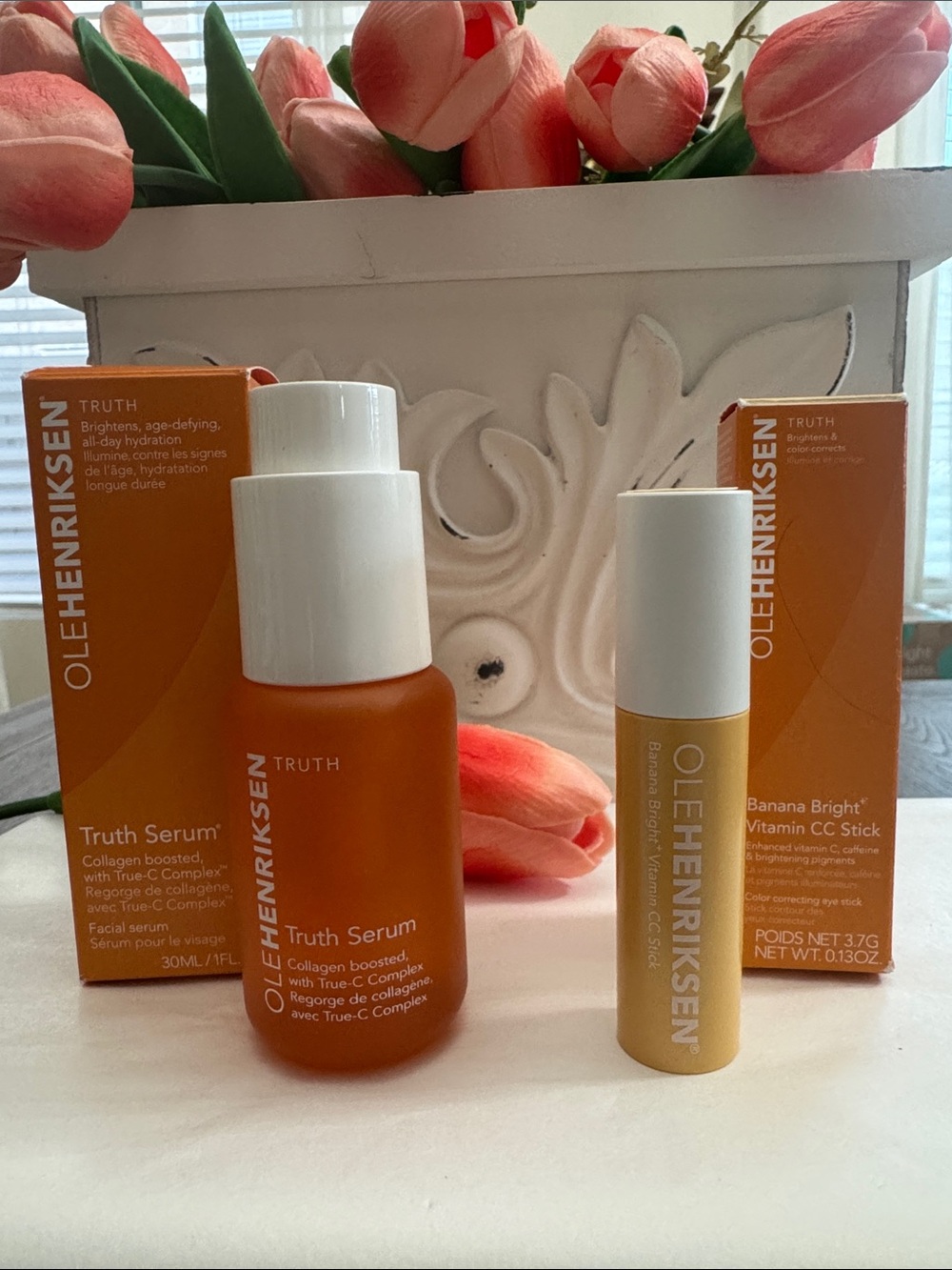 #224 OLEHENRIKSEN Dynamic Duo! Truth Serum & Banana Bright Stick NEW IN BOX